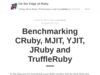 Benchmarking CRuby, MJIT, YJIT, JRuby and TruffleRuby · On the Edge of Ruby