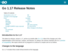 Go 1.17 Release Notes - The Go Programming Language
