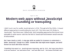 Modern web apps without JavaScript bundling or transpiling