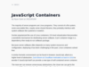 JavaScript Containers