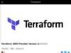 Terraform AWS Provider Version 4がリリースされました | DevelopersIO