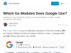 Which Go Modules Does Google Use? - by Patrick DeVivo