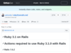 Ruby 3.1 on Rails · GitHub
