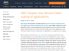 AWS Fargate now delivers faster scaling of applications
