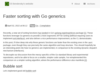 Faster sorting with Go generics - Eli Bendersky's website