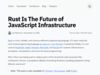 Rust Is The Future of JavaScript Infrastructure – Lee Robinson